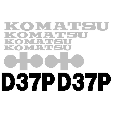 Aftermarket D37P Komatsu Dozer Decal Set Brand New KOMD37PDECALSET